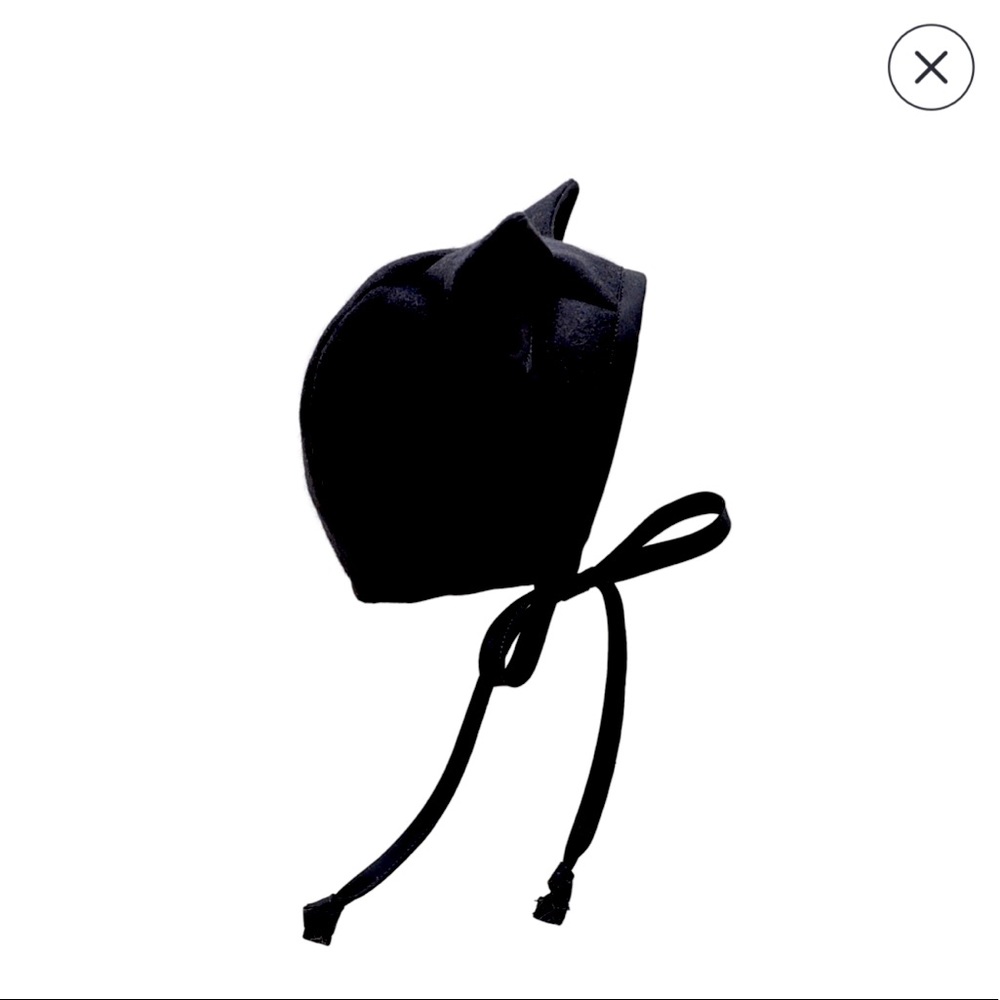 Briar Baby cat/bat bonnet